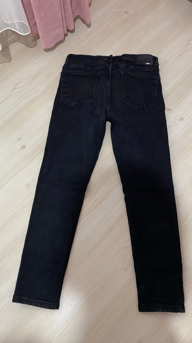 Siyah Regular Fit Erkek Denim Pantolon - Görsel 2