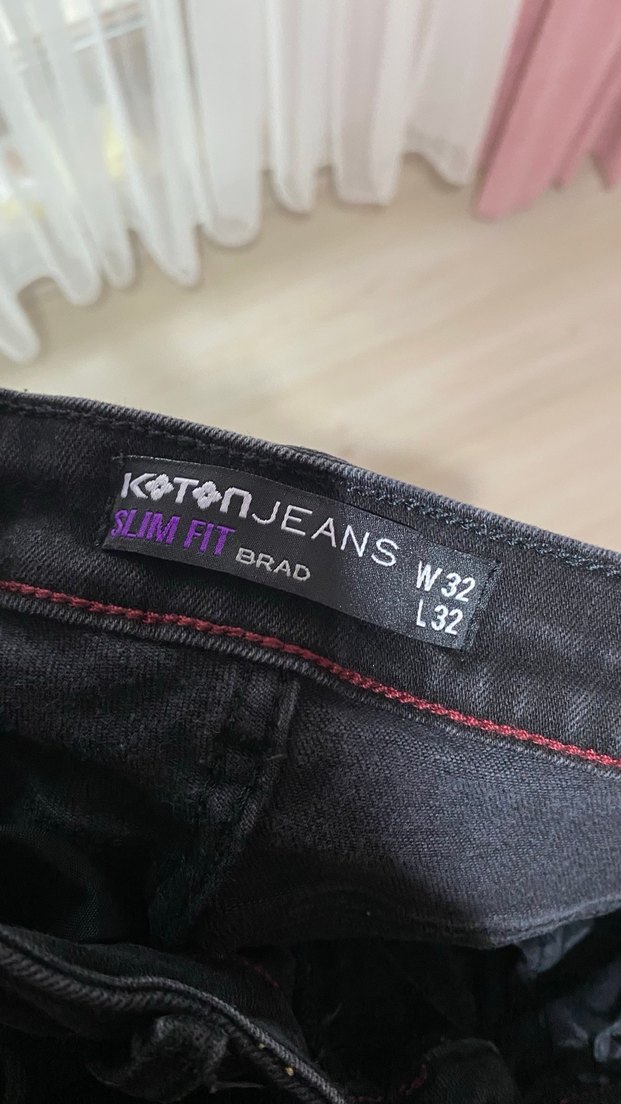 Siyah Regular Fit Erkek Denim Pantolon - Görsel 3