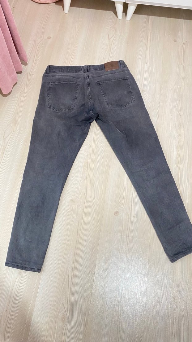 Gri Regular Erkek Denim Pantolon - Görsel 3