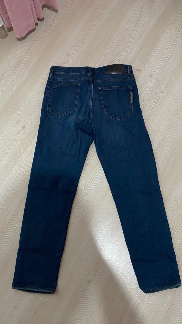 Erkek Lacivert Regular Fit Denim Pantolon - Görsel 2