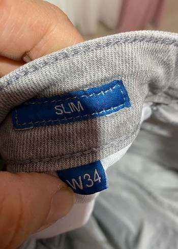 Gri Erkek Denim Pantolon - Görsel 5