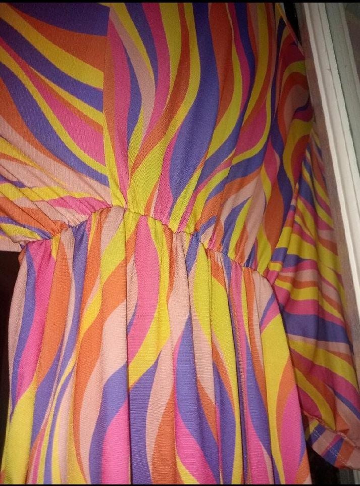 Çok Renkli Kısa Şort Tulum - Görsel 5