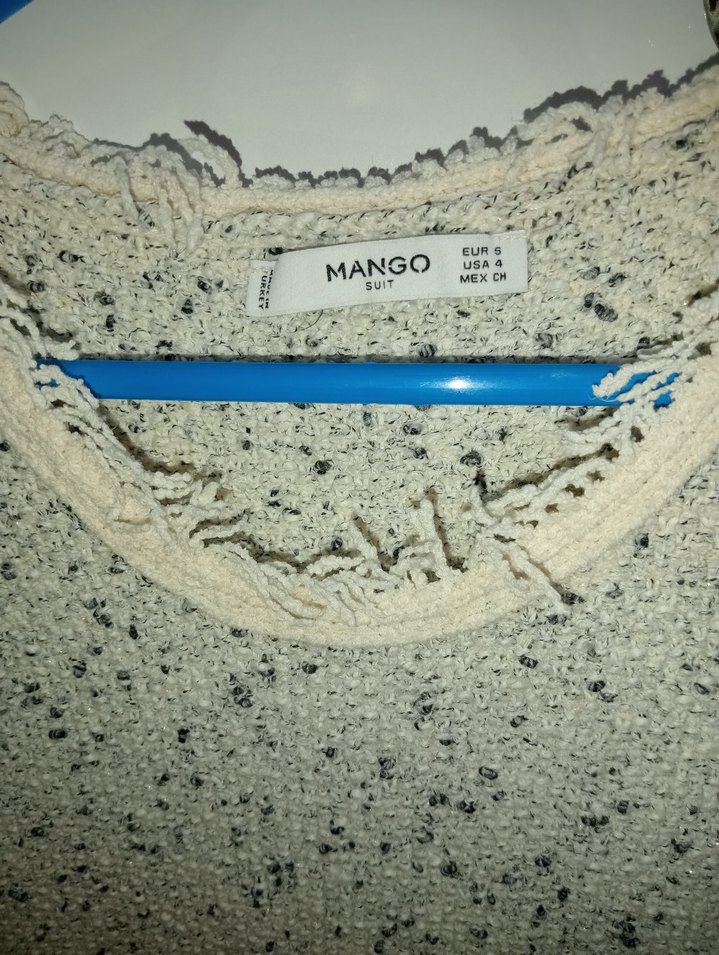 Beyaz Örgü Midi Kolsuz Kadın Elbise - Görsel 4