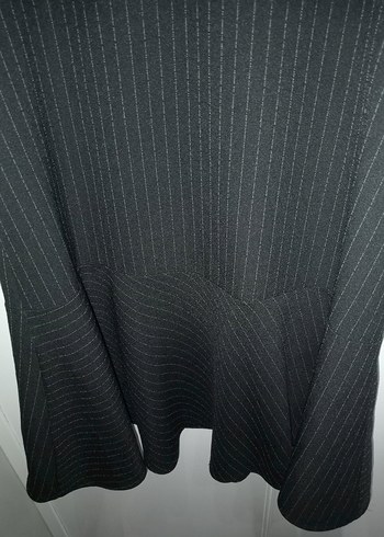 Siyah ince fitilli elbise Ofis/ Davet/ Sokak Stili - Görsel 7