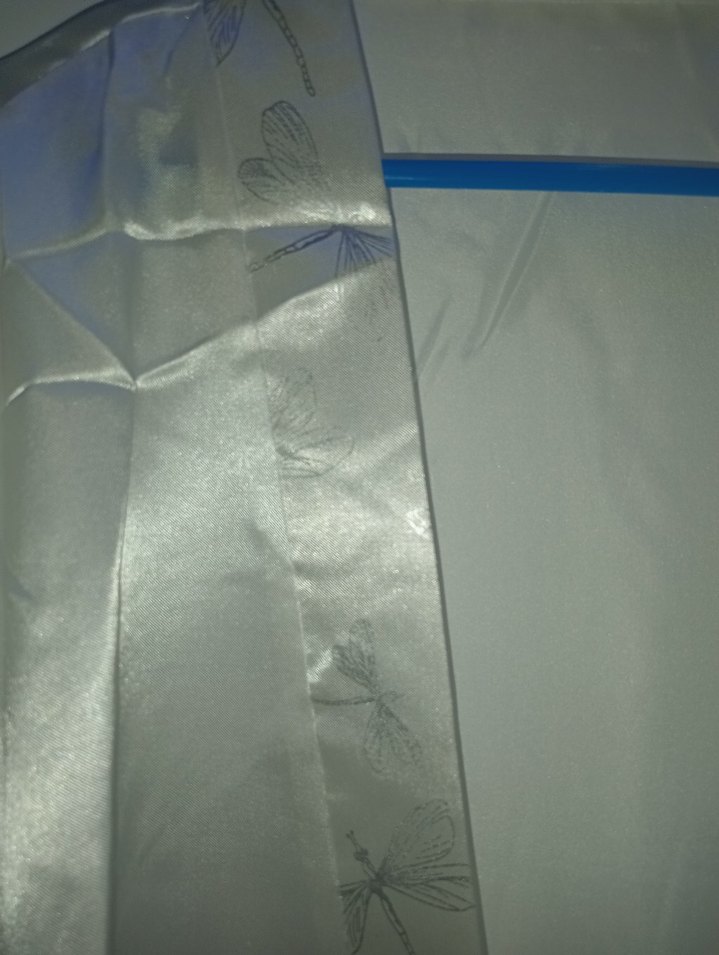 Beyaz Kadın Midi Saten Sabahlık _ Kimono - Görsel 2