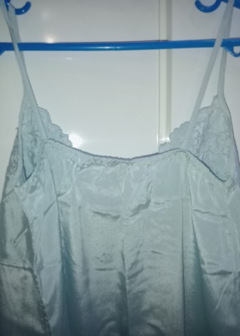 Uzun Buz Mavisi Nakışlı Bohem Kadın Sabahlık - Görsel 12