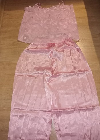 Kadın Pembe Midi Vintage Sabahlık - Görsel 15