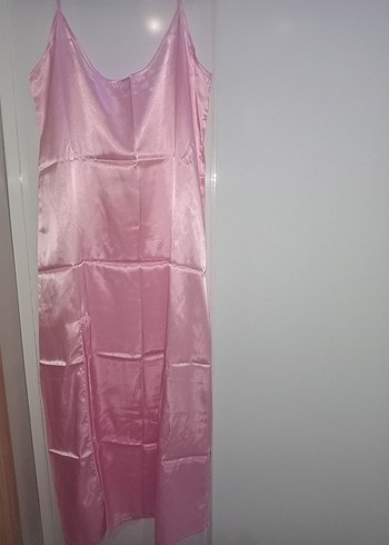 Kadın Pembe Midi Vintage Sabahlık - Görsel 11