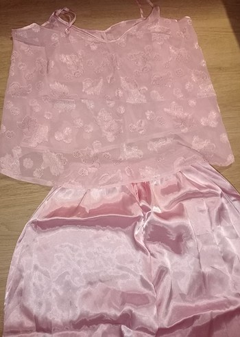 Kadın Pembe Midi Vintage Sabahlık - Görsel 16