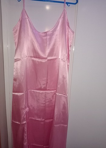 Kadın Pembe Midi Vintage Sabahlık - Görsel 10