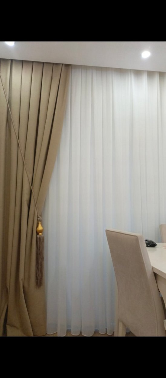 Modern Klasik Bej Düz Perde - Görsel 3