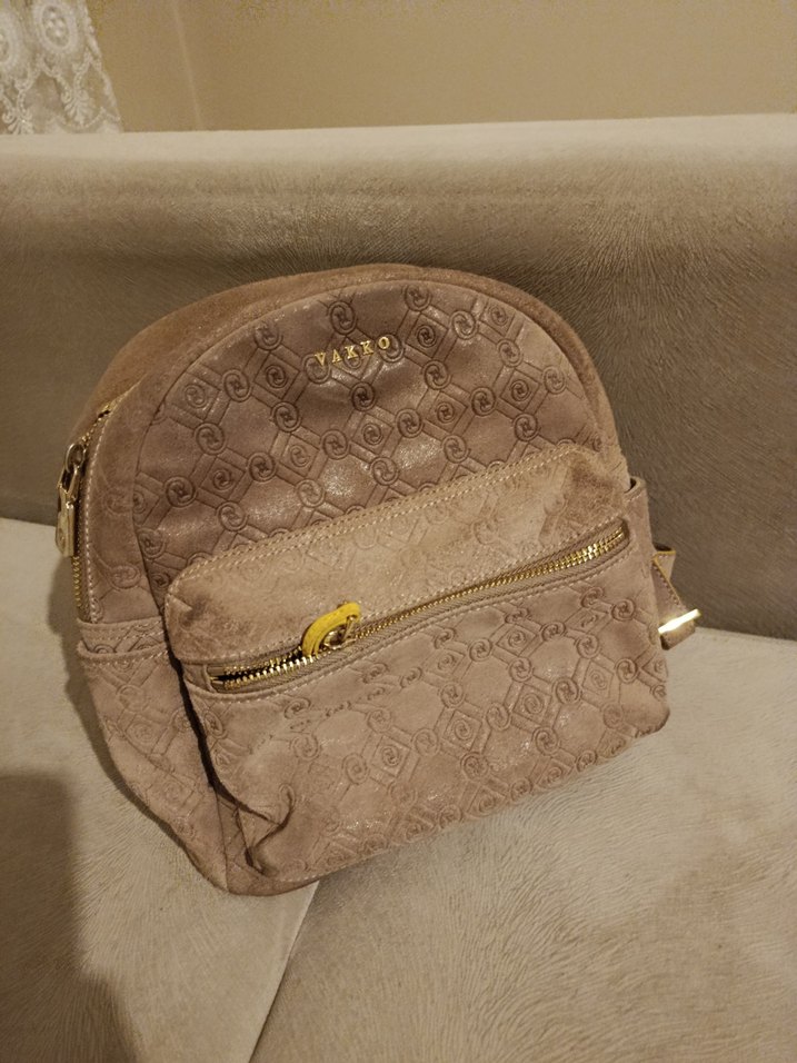 Vakko süet orjınal sırt cantası - Görsel 3