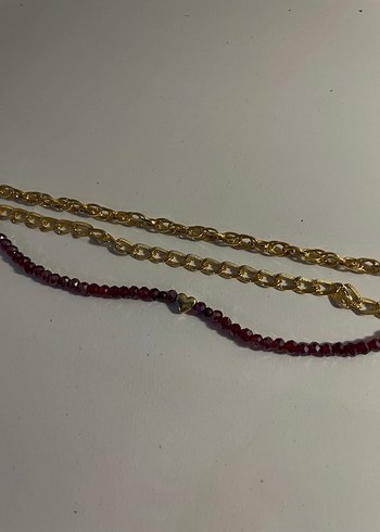 Altın Zincir Detaylı Kadın Bileklik Seti - Görsel 2