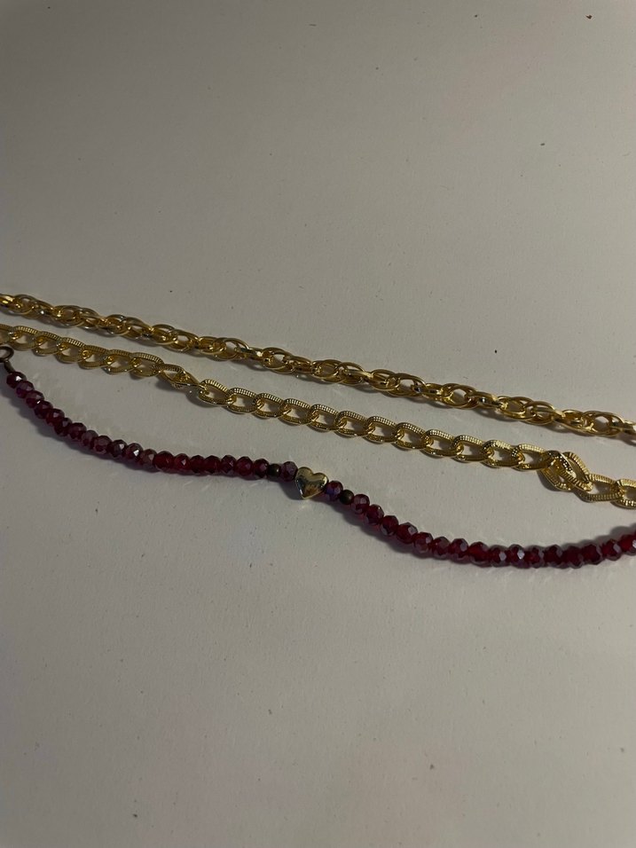 Altın Zincir Detaylı Kadın Bileklik Seti - Görsel 2