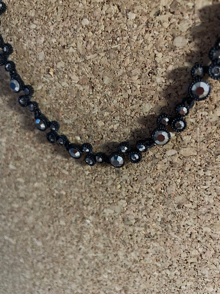 Siyah Boncuklu Yılan Desenli Gotik Bileklik - Görsel 4