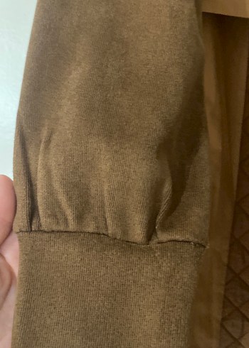 Kahverengi Kuşaklı Uzun Kadın Kaban - Görsel 6