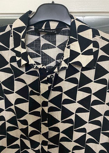 Desenli Siyah Uzun  Tunik - Görsel 2