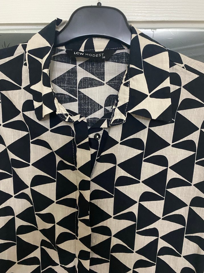 Desenli Siyah Uzun  Tunik - Görsel 2