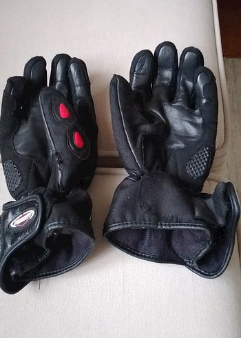 Siyah Desenli Erkek Motosiklet Eldivenleri Orta boy L - Görsel 3