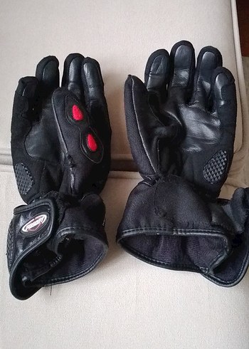 Siyah Desenli Erkek Motosiklet Eldivenleri Orta boy L - Görsel 2