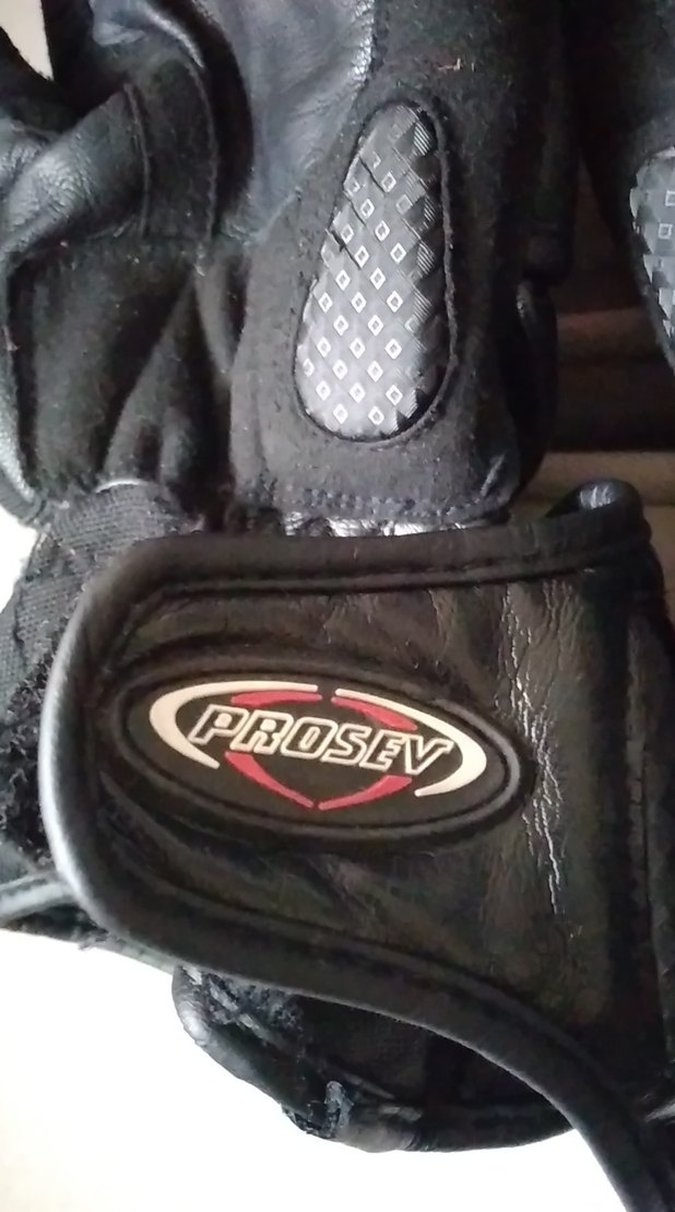 Siyah Desenli Erkek Motosiklet Eldivenleri Orta boy L - Görsel 4