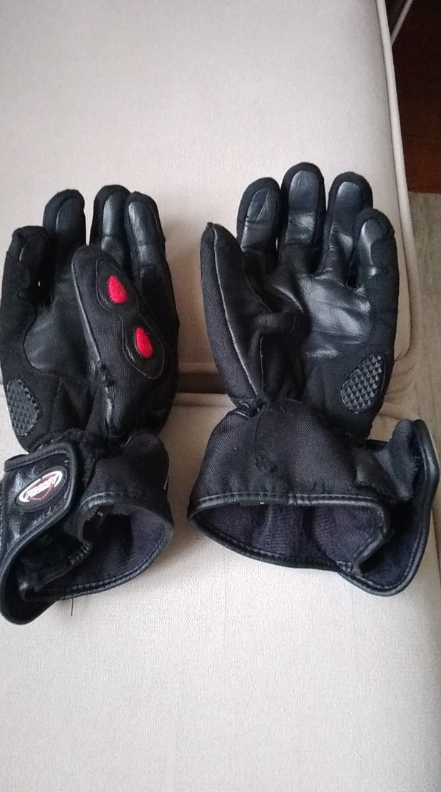 Siyah Desenli Erkek Motosiklet Eldivenleri Orta boy L - Görsel 3