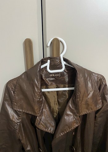 Adil Işık Deri Görünümlü Trençkot - Görsel 7