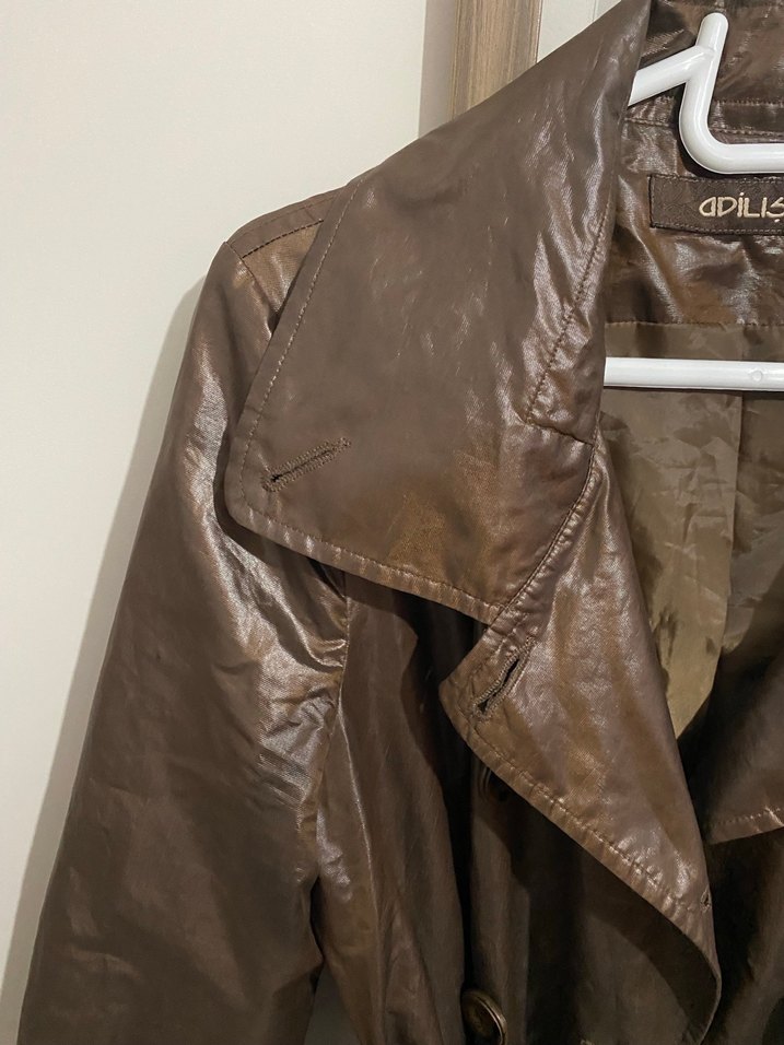 Adil Işık Deri Görünümlü Trençkot - Görsel 3