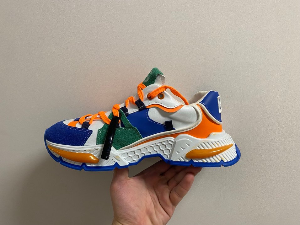 Orijinal Dolge&Gabbana Erkek Mixed Materyal Spor Ayakkabı - Görsel 3