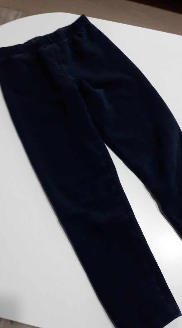 lacivert kiz Çocuk Basic Pantolon - Görsel 2