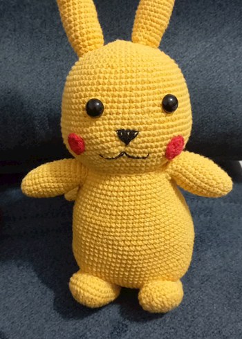 Sarı Örgü Peluş Oyuncak - Görsel 2