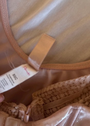 Parlak Bej Kemerli Mini Büstiyer - Görsel 6