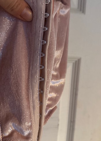 Parlak Bej Kemerli Mini Büstiyer - Görsel 3