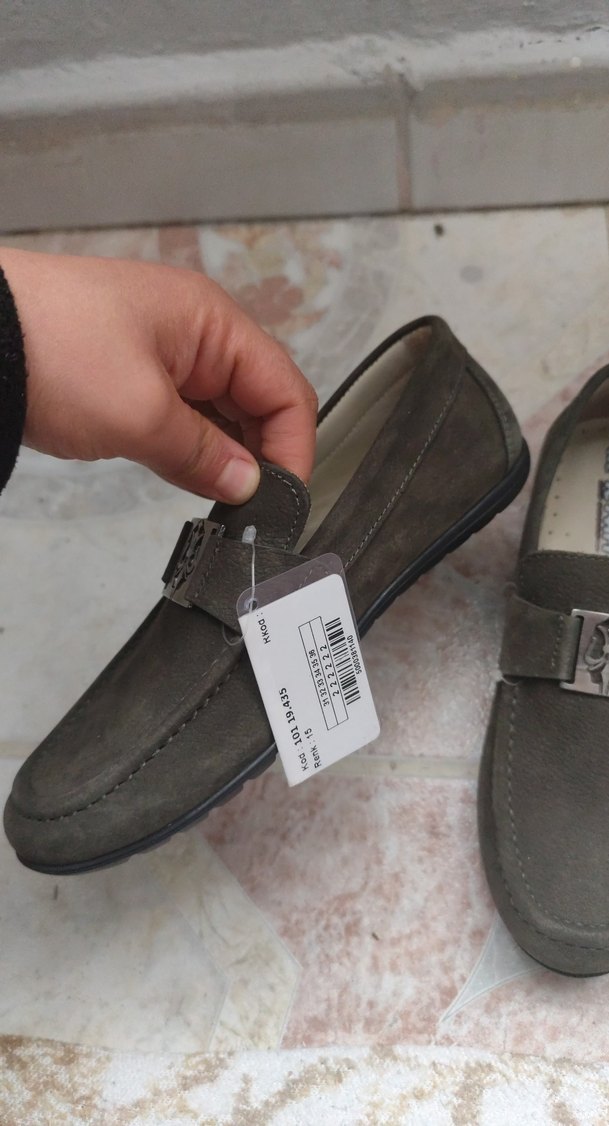 Gri Süet Tokalı - Görsel 3