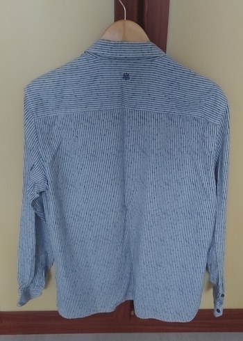 Mavie Marka, Düğmeli Uzun Kollu Mavi Denim Erkek Gömlek - Görsel 3