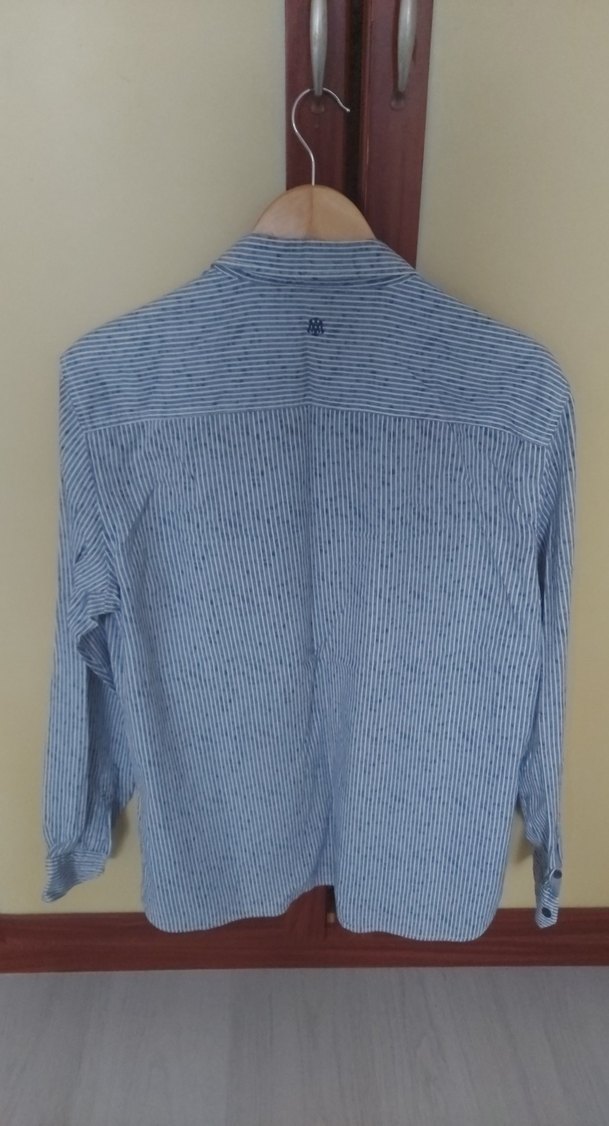 Mavie Marka, Düğmeli Uzun Kollu Mavi Denim Erkek Gömlek - Görsel 3