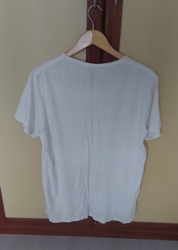 Kaft Marka, Pamuk Beyaz Baskılı Kısa Kollu Unisex Tişört - Görsel 4