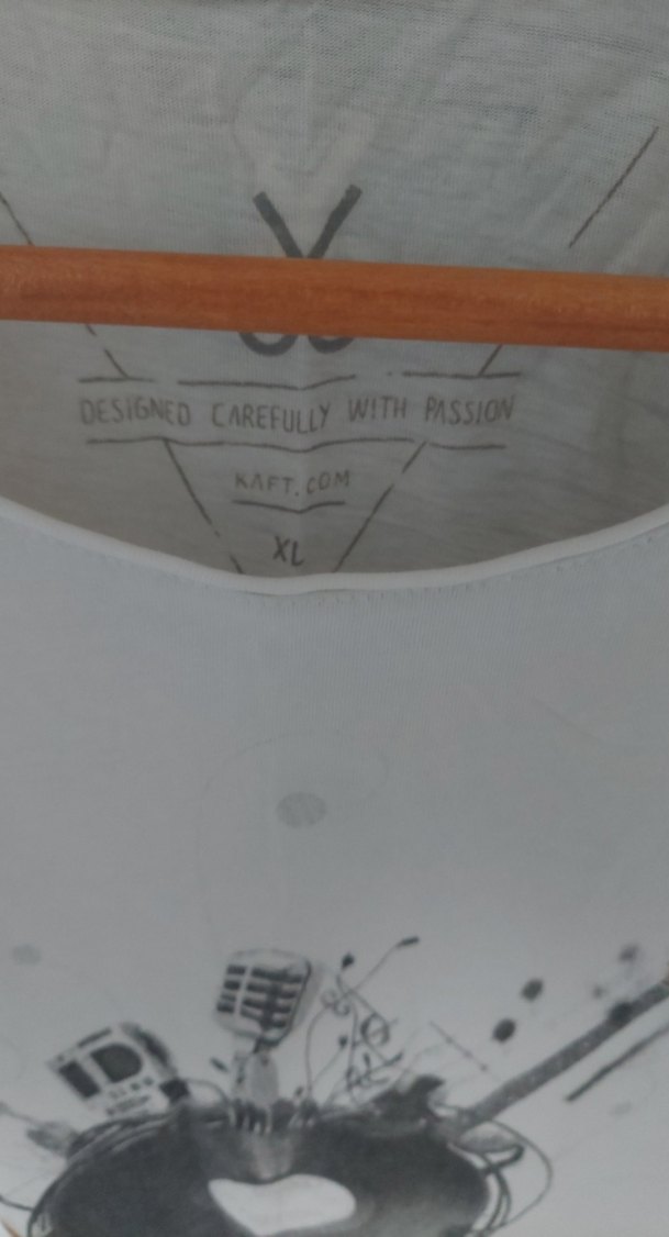Kaft Marka, Pamuk Beyaz Baskılı Kısa Kollu Unisex Tişört - Görsel 2