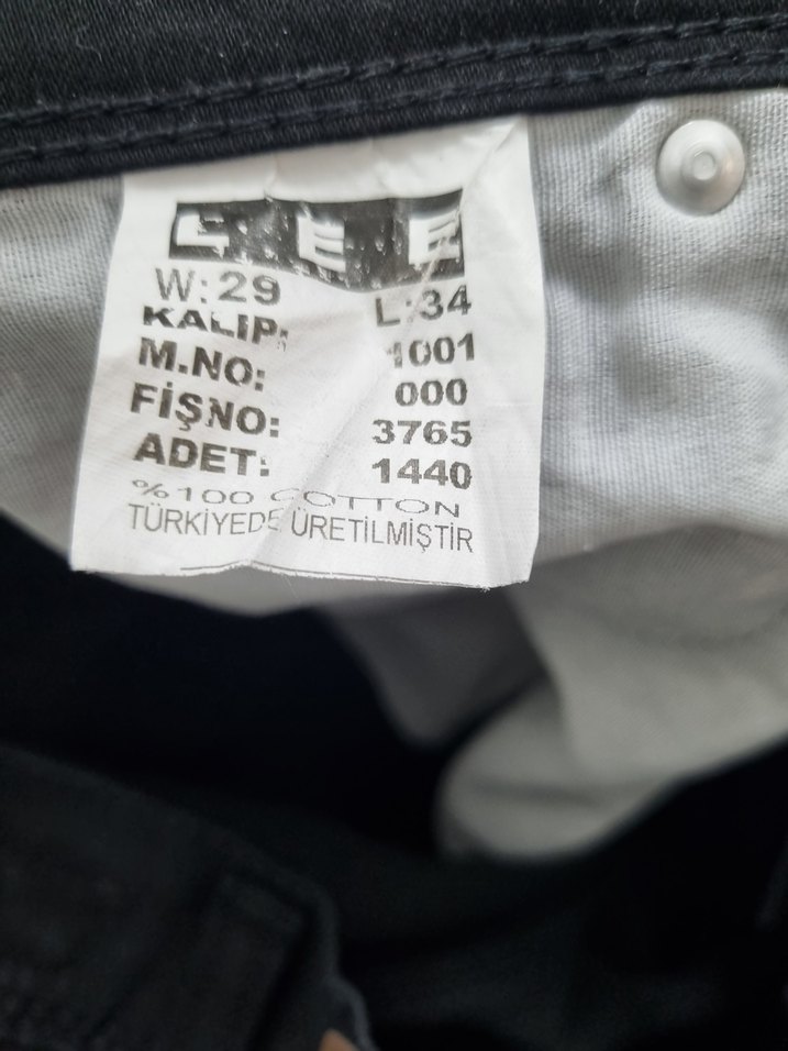 Siyah Regular Fit Erkek Kot Pantolon - Görsel 5