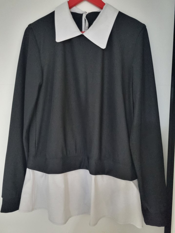 Uzun Kollu Yakalı  Bluzu - Görsel 2