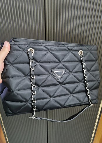 Kadın siyah kol çantası - Görsel 3