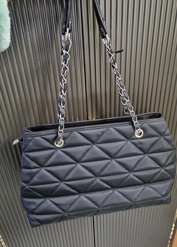 Kadın siyah kol çantası - Görsel 2