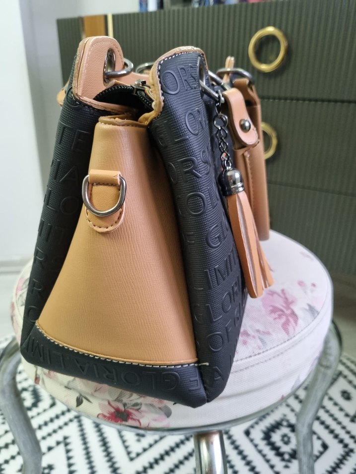 iki renk li el çantası - Görsel 4