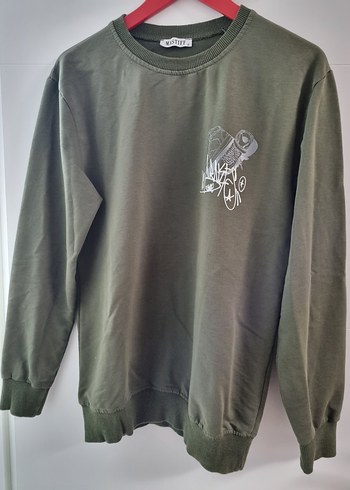 NASA Baskılı Beyaz kadın Sweatshirt - Görsel 5