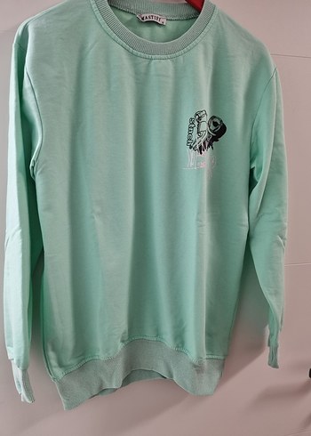 NASA Baskılı Beyaz kadın Sweatshirt - Görsel 3