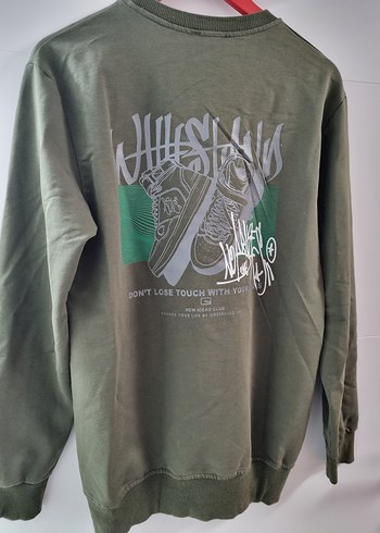 NASA Baskılı Beyaz kadın Sweatshirt - Görsel 6