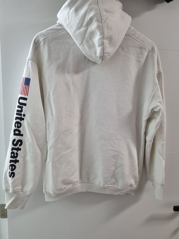 NASA Baskılı Beyaz kadın Sweatshirt - Görsel 2