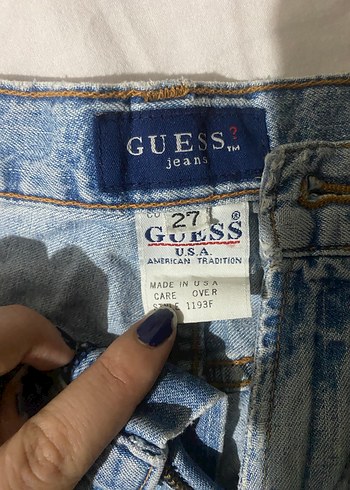 Mavi Mini Şort - Görsel 3