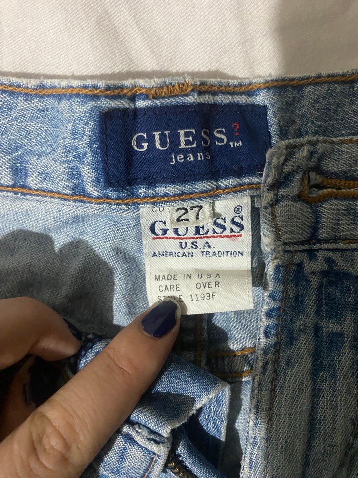 Mavi Mini Şort - Görsel 3