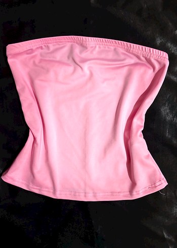 Pembe Lolita Straplez Üst - Görsel 2